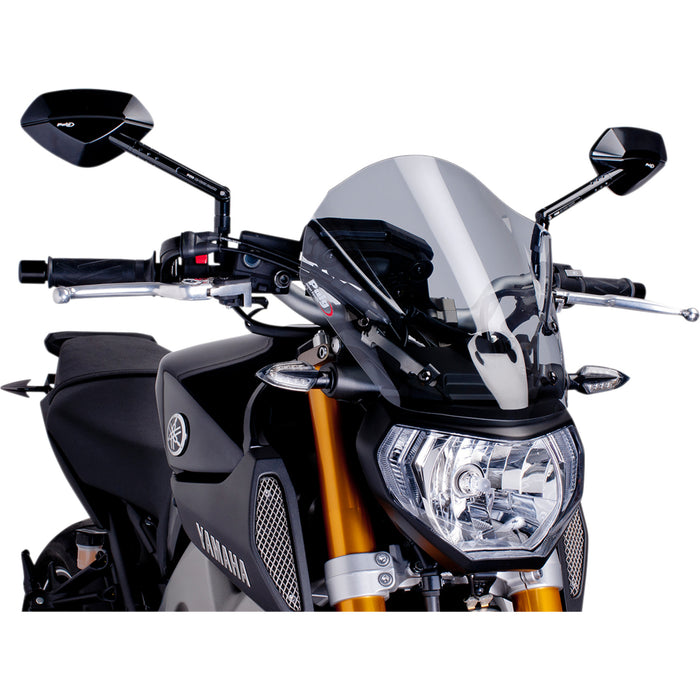 PUIG HI-TECH PARTS 2301-2576 6861H New Generation Windscreen 13-3/4" - smoke - mt09
