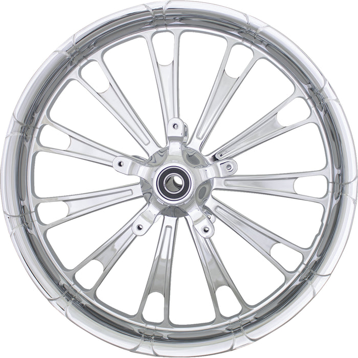 COASTAL MOTO 0201-2313 2502-FUL-213-CH Fuel Moto Forged Aluminum Wheel - Front - Dual Disc/with ABS - Chrome - 21x3.25 - FL