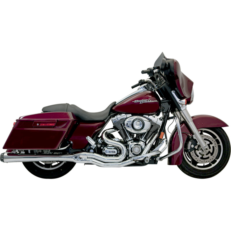 Bassani Xhaust Road Rage 2-Into-1 Exhaust System - FLH-747 For Harley Touring 1995-2016