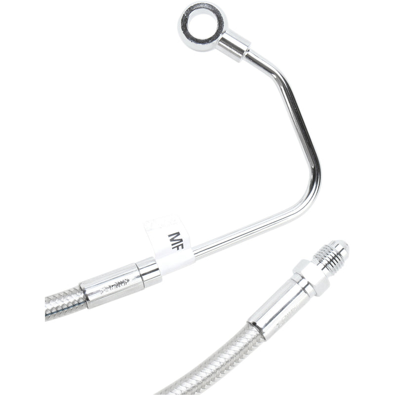 Magnum Shielding Designer Series ABS-Specific Mid Brake Line Kit ABS Polished Stainless - 57011 For Harley Touring 2008-2013