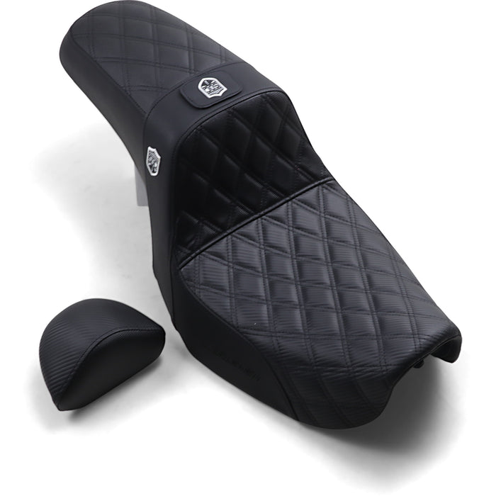 SADDLEMEN 0803-0630 SC80604DBKRT Pro Series SDC Performance Grip Seat - Gripper - Lumbar