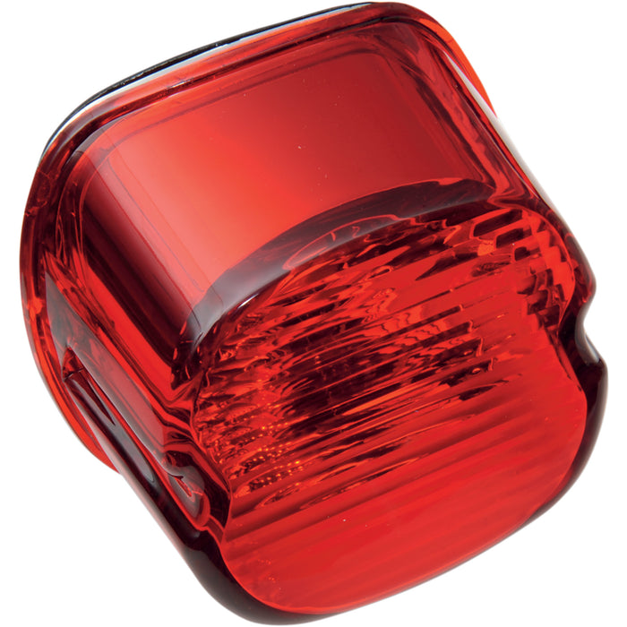 DRAG SPECIALTIES 2010-0799 Laydown Taillight Lens with No Tag Window Laydown Taillight Lens - Red