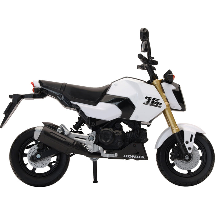 NEW RAY TOYS 7001-0119 58503B Mini Honda Grom Bike Honda Grom - 1:12 Scale - White