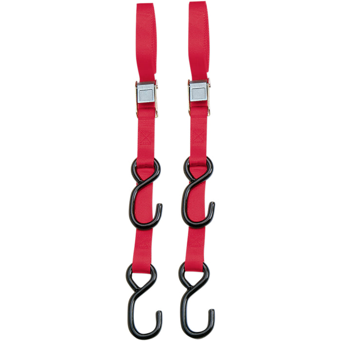 PARTS UNLIMITED 3920-0422 Heavy-Duty 7’ Cam Buckle Tie-Downs 7' Tie-Down - Blue - Heavy Duty