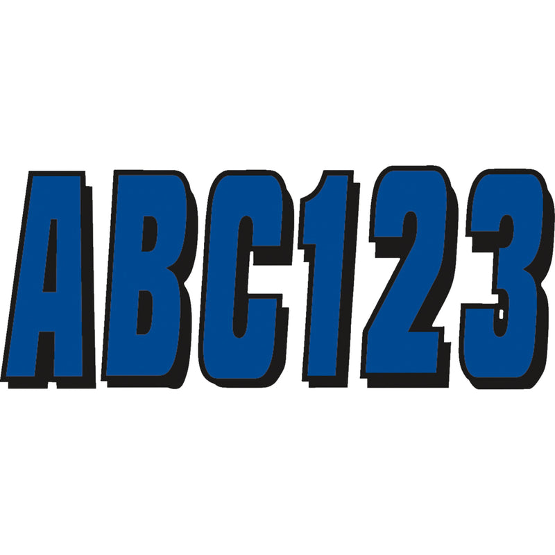 HARDLINE BLBLK320 BLBLK320 Watercraft ID Kit I.D. Sticker Kit - 320 Series - Blue