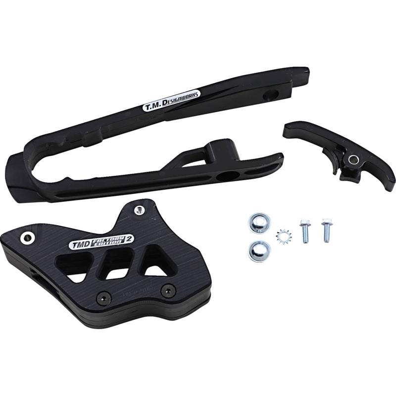 T.m. Designworks Chain Guide And Slider Kit - DCK-KT4-BK For KTM Dirt Bikes 2016-2022 | Gas Gas Dirt Bikes 2021-2023