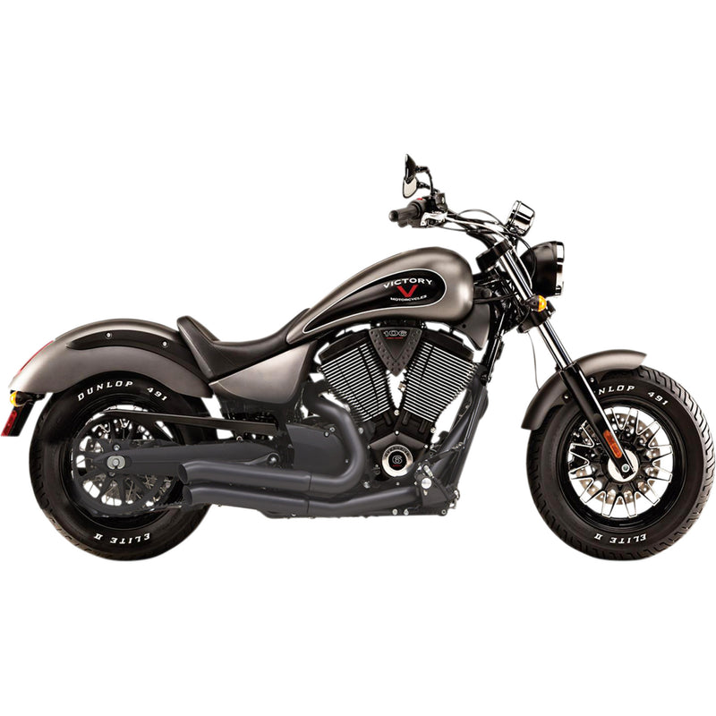 BASSANI XHAUST 1810-1997 6V23DB Pro-Street Exhaust System Pro-Street Exhaust - Black - Turnout