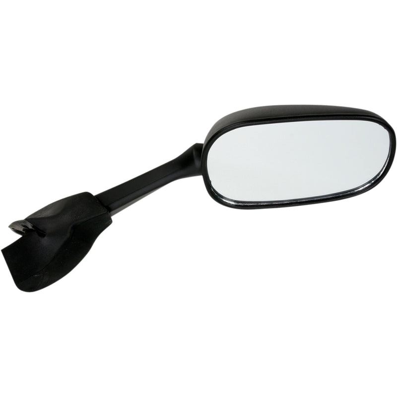 EMGO 0640-0355 20-80571 OEM-Style Replacement Mirror Mirror - Side View - Rectangle - Black - Right