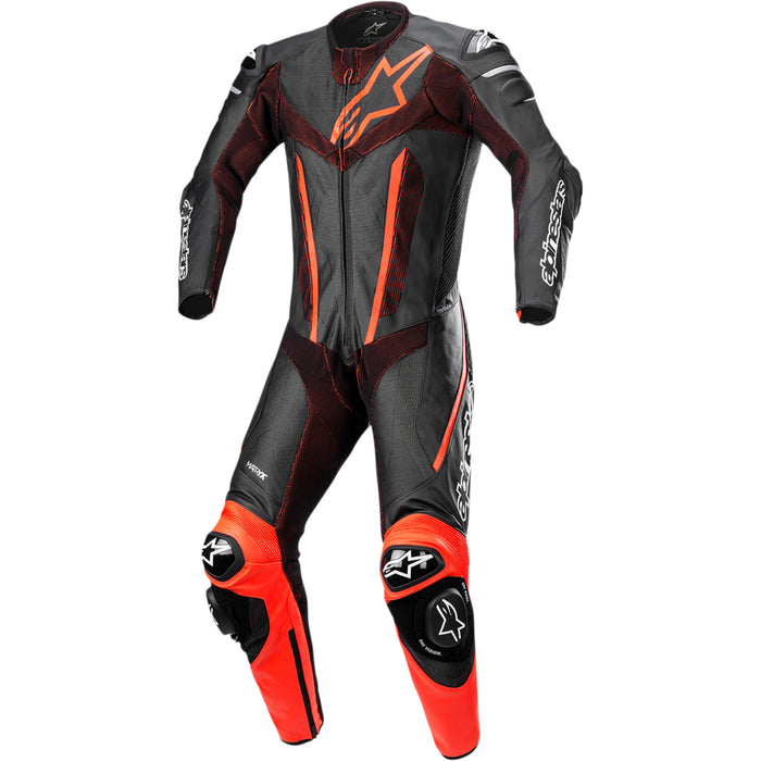 ALPINESTARS Fusion 1-Piece Suit Black/Red - Fluorescent US / EU