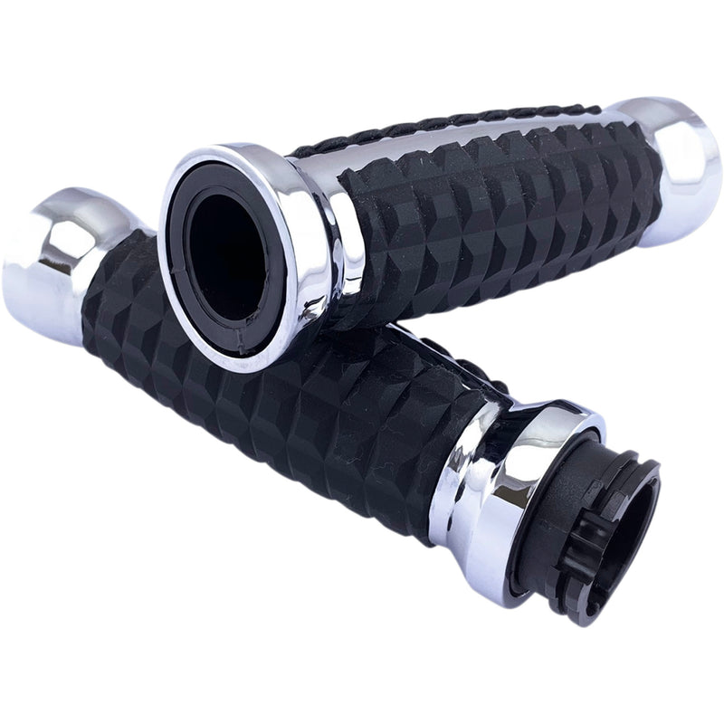 Drag Specialties Grenade Grips For Harley Motorcycles 1982-2022
