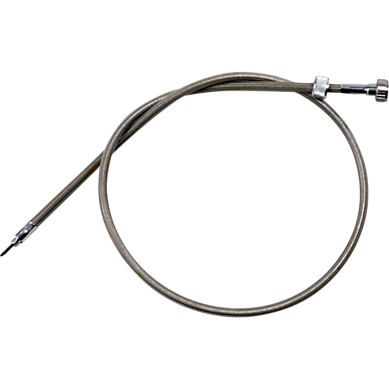 Motion PRO Armor Coat Braided Stainless Steel Speedometer Cable 40" - 66-0128 For Harley Motorcycles 1983-1994