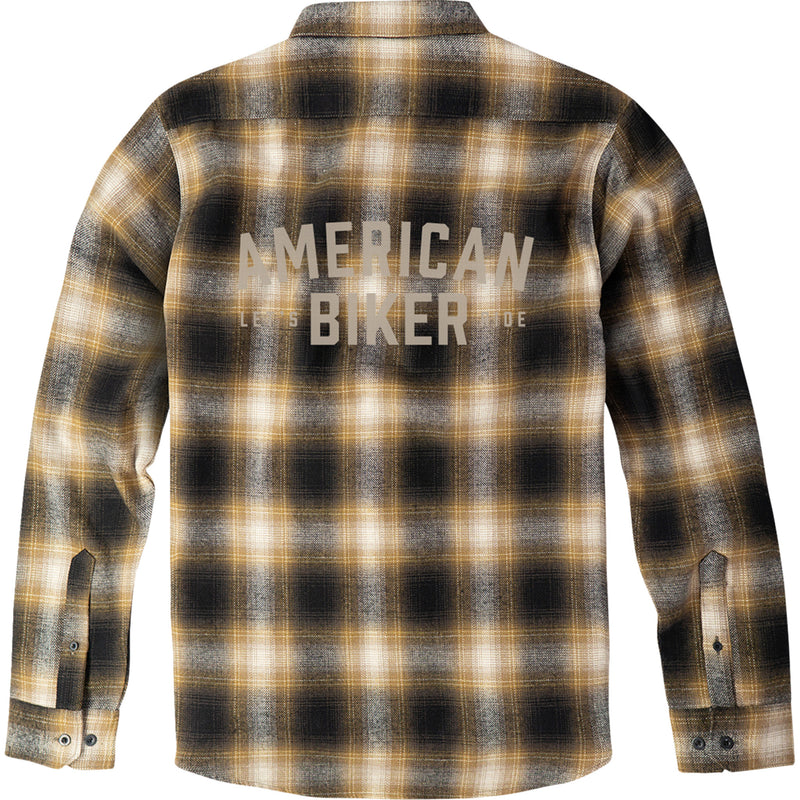 AMERICAN BIKER 3040-3508 ABBPISTON01ST61BRXR American Biker Mr Piston Flannel Shirt brown - xl