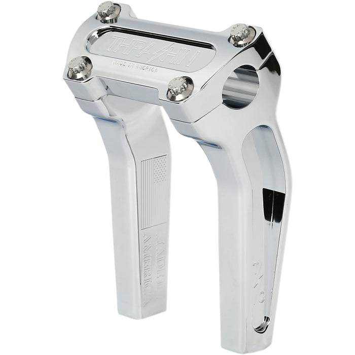 THRASHIN SUPPLY CO. 0602-1047 TSC-6525-3 Handlebar Riser - Risers - Pull Back - 6-1/2" - Chrome