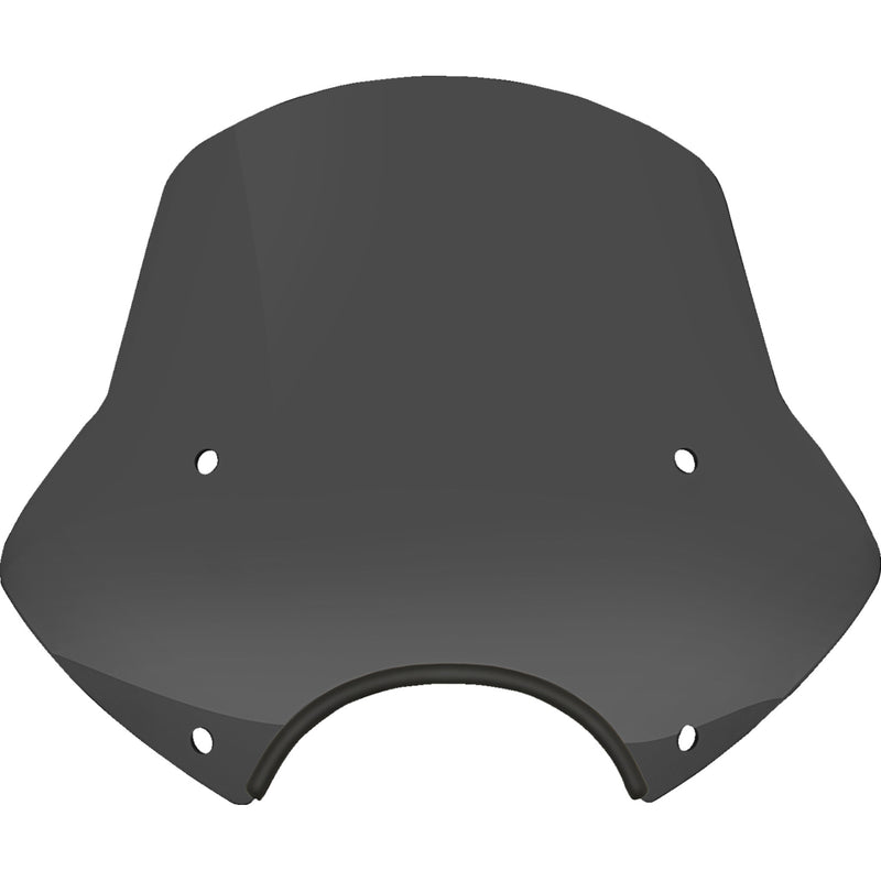 MEMPHIS SHADES 2313-0338 MEP54710 Speed Demon Windshield - Speed Demon Sportshields - 15" - 9" Headlight Cutout - Dark Black Smoke