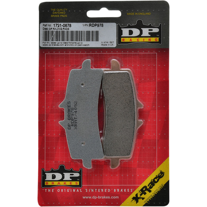 Dp Brakes Brake Pad - RDP978 For Ducati Motorcycles 2007-2024 | Triumph Motorcycles 2011-2024 | MV Agusta Motorcycles 2009-2023