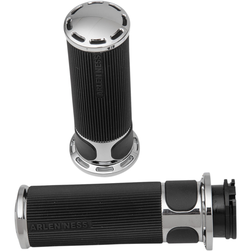 Arlen Ness Slot Track Fusion Grips - 07-300 For Harley Motorcycles 1976-2022