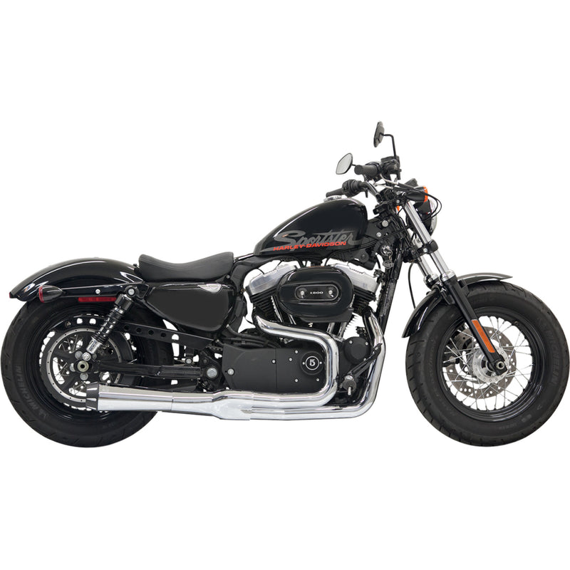 Bassani Xhaust Road Rage II Mega Power 2-Into-1 Exhaust System - 1X22R For Harley Sportster 2004-2013