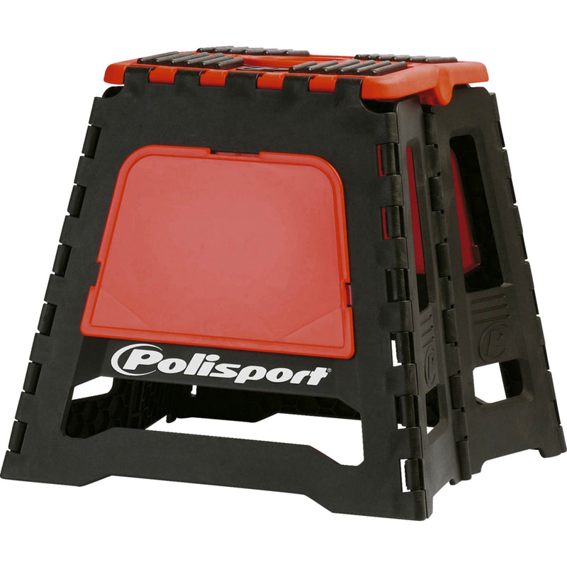 POLISPORT 4101-0564 8981500004 Folding MX Bike Stand Bike Stand - MX - Folding - Black/Red