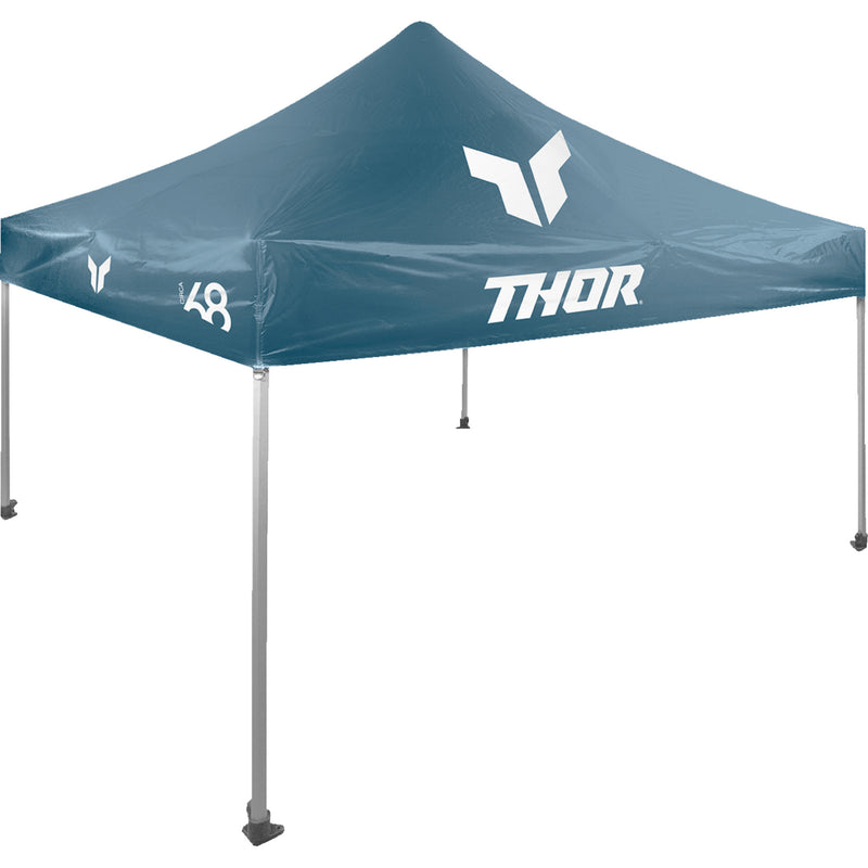 THOR 4030-0075 Collapsible Canopy 10'x10' - blue steel/white