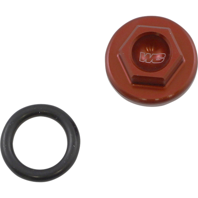 WORKS CONNECTION 0950-0965 24-077 Aluminum Oil Filler Plug Oil Filler Plug - Red - Honda