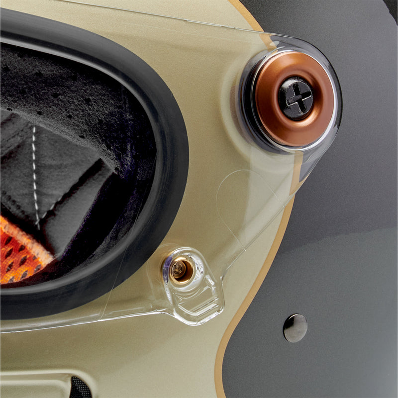 BILTWELL Gringo SV Helmet Tracker - Gloss Metallic Champagne/Charcoal