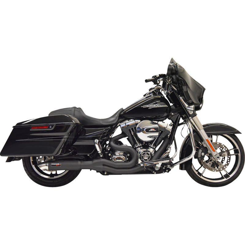 Bassani Xhaust Road Rage II 2-Into-1 Exhaust System - 1F67B For Harley Touring 1995-2006