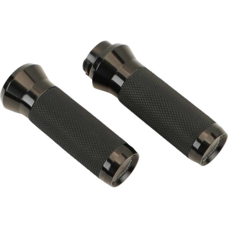 LA Choppers Grips TBW Anodized - LA-7492-00B For Harley Motorcycles 2008-2022