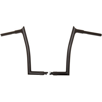 FAT BAGGERS INC. 0601-4823 908014-B 1-1/4" EZ Install Pointed Top Handlebar - 14" - Black