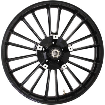 COASTAL MOTO 0201-2402 3D-ATL213SBABST Atlantic Precision Cast 3D Front Wheel - Dual Disc/ABS - Black - 21"x3.50"