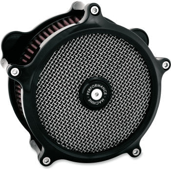 PERFORMANCE MACHINE (PM) 1010-2668 0206-2139-B Super Gas Air Cleaner - Black - M8