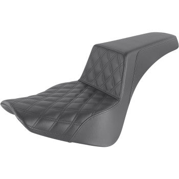 SADDLEMEN 0802-1399 818-33-172 Step-Up Seat - Front Lattice Stitch - Black