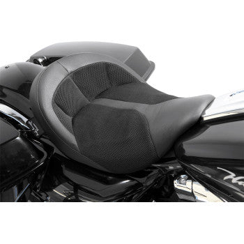 DANNY GRAY 0801-0863 FA-DGE-0280 BigIST Solo Air Seat - Black Leather - FL '08-'20
