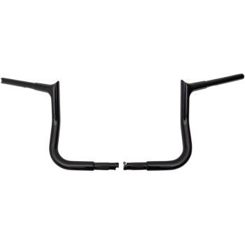 FAT BAGGERS INC. 0601-4747 905010-B 1-1/4" EZ Install Pointed Top Handlebar - 10" - Black
