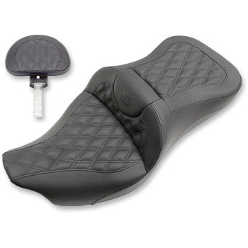 SADDLEMEN 0801-1043 808-07B-184BR Extended Reach Road Sofa Seat - Lattice Stitched - Backrest - 08-24