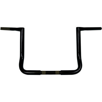 LA CHOPPERS 0601-2700 LA-7361-12B 1-1/4" Twin Peaks Touring Handlebar - Bagger - 12" - Black