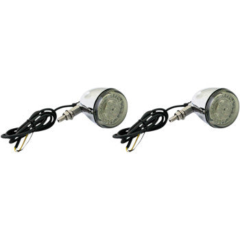 CUSTOM DYNAMICS 2020-1734 PB-UNV-FTS-AW-C ProBEAM Universal LED Bullet Bezel Turn Signals - Chrome/Clear