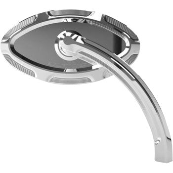 (OPEN BOX)  ARLEN NESS 0640-0756 13-131 Cats Eye Forged Billet Mirror - Chrome - Left