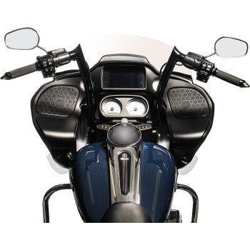 FAT BAGGERS INC. 0601-5256 806014-B 1-1/2" EZ Install Pointed Top Handlebar - 14" - Black