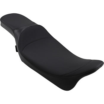 (OPEN BOX) DRAG SPECIALTIES 0801-1006 Extended Reach 2-Up Predator Seat - Mild Stitched - FL '08+