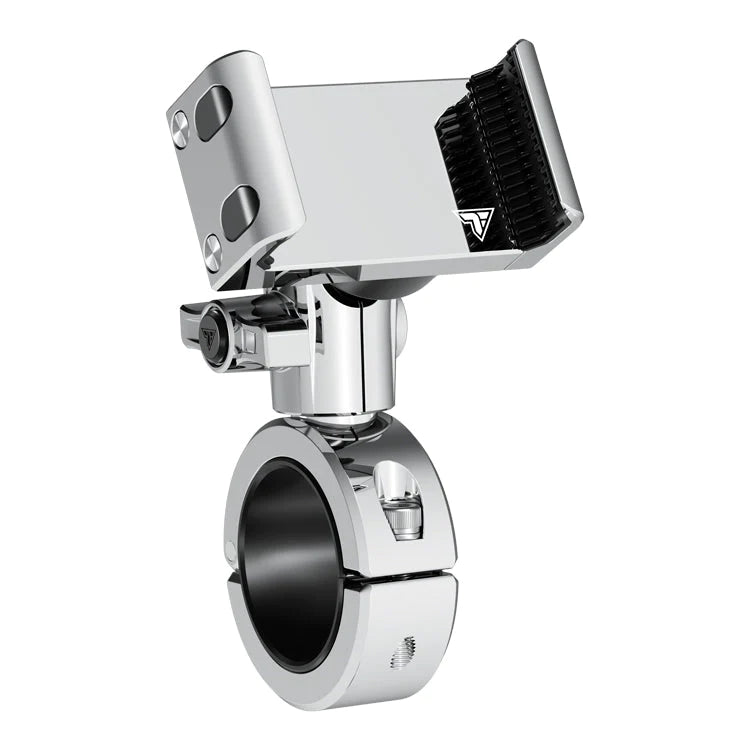 TACKFORM BC400-20MV-CH Chrome 20 Series Short Reach Motorcycle Phone Mount 1-1/4" (1.25") / Vibration Dampening Phone Holder