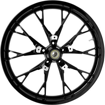 COASTAL MOTO 0201-2388 3D-MAR213SBABST Marlin Precision Cast 3D Front Wheel - Dual Disc/ABS - Solid Black - 21"x3.50"