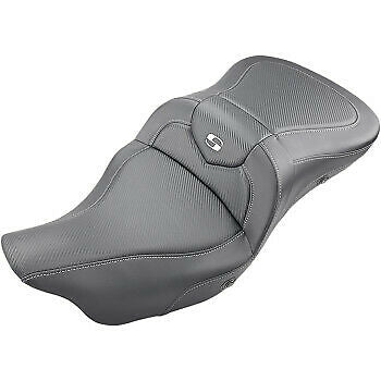SADDLEMEN 0801-1204 808-07B-185THC Roadsofa™ Trike Seat - Heated - Carbon Fiber - Without Backrest - '09-'23 FLHTCUTG