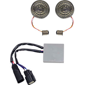 CUSTOM DYNAMICS 2020-1995 CD-STS-AR-57 Smart LED 1157 Bullet Turn Signals - Rear - Amber/Red