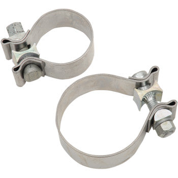KHROME WERKS 1860-1383 203031 Stainless Steel Muffler Clamps