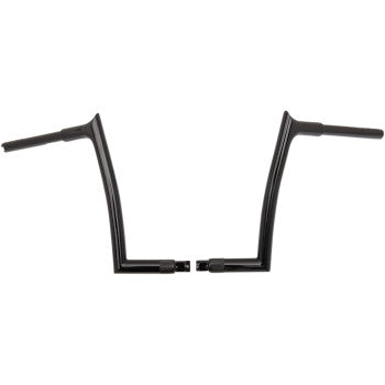 FAT BAGGERS INC. 0601-4765 906012-B 1-1/4" EZ Install Pointed Top Handlebar - 12" - Black