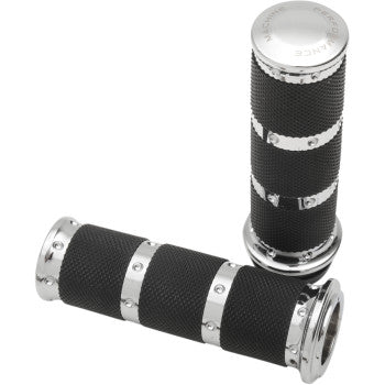 Performance Machine Contour Grips - 0063-2087-CH For Harley Motorcycles 2008-2020