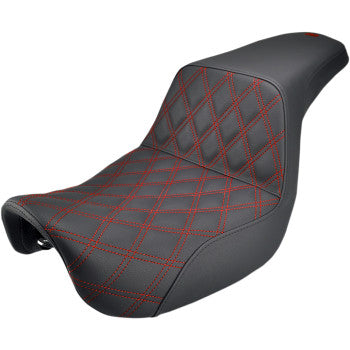 (OPEN BOX) Saddlemen Step-Up Seat - 806-04-172RD For Harley Dyna Wide Glide / Super Glide / Switchback 2012-2016