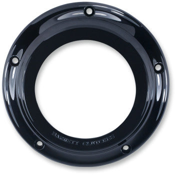 BARNETT 1107-0541 343-30-44015 Scorpion Derby Cover - Black/Clear - '15-'22 Big Twin - For Narrow Primary