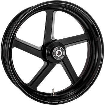 PERFORMANCE MACHINE 0202-2161 12697814RPROSMB One-Piece Pro-AM Aluminum Wheel - Single Disc - Rear - Black Ops™ - 18"x5.50" - ABS