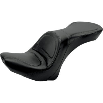 SADDLEMEN 0802-0573 800-23-0291 Explorer™ Seat - Without Backrest - Stitched - Black - FLSTC '06-'17